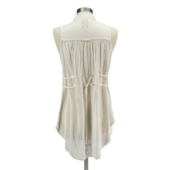 BURNING TORCH White Embroidered Top - Picture 4 of 8